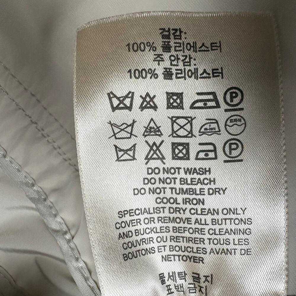 Burberry Brit Packable Field Jacket Windbreaker Detachable Hood Beige Tan Size 6 - Picture 9 of 16